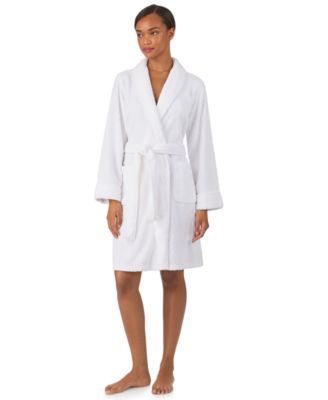 Women's Long Sleeve Shawl Collar Short Robe