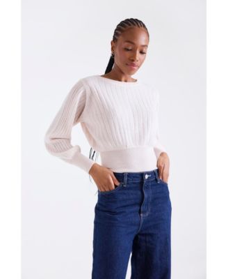 Women's Rosa Ribbed 100% Cashmere Sweater