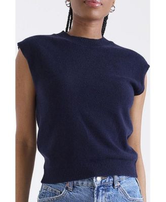 Women's Zarah Crew Neck 100% Cashmere Vest