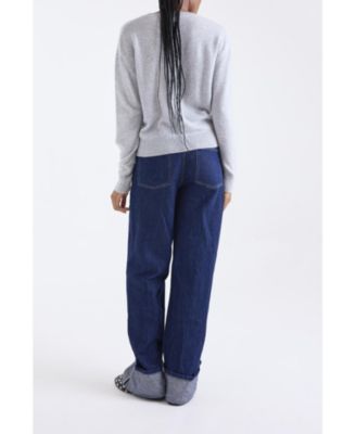 Women's Maila Long Sleeve 100% Cashmere Sweater