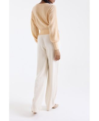 Women's Rosa Ribbed 100% Cashmere Sweater