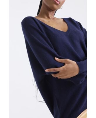 Women's Paros V-Neck 100% Cashmere Sweater