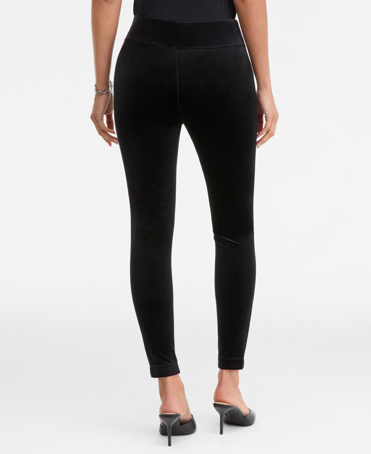 Inc International Concepts Women's Velvet Skinny Pants, Macy's Exclusive In Black