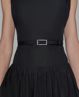 Women's Taffeta Drop-Waist Ball Gown