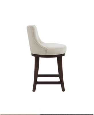 Lucia 37.2" Chenille Upholstered Counter Stool