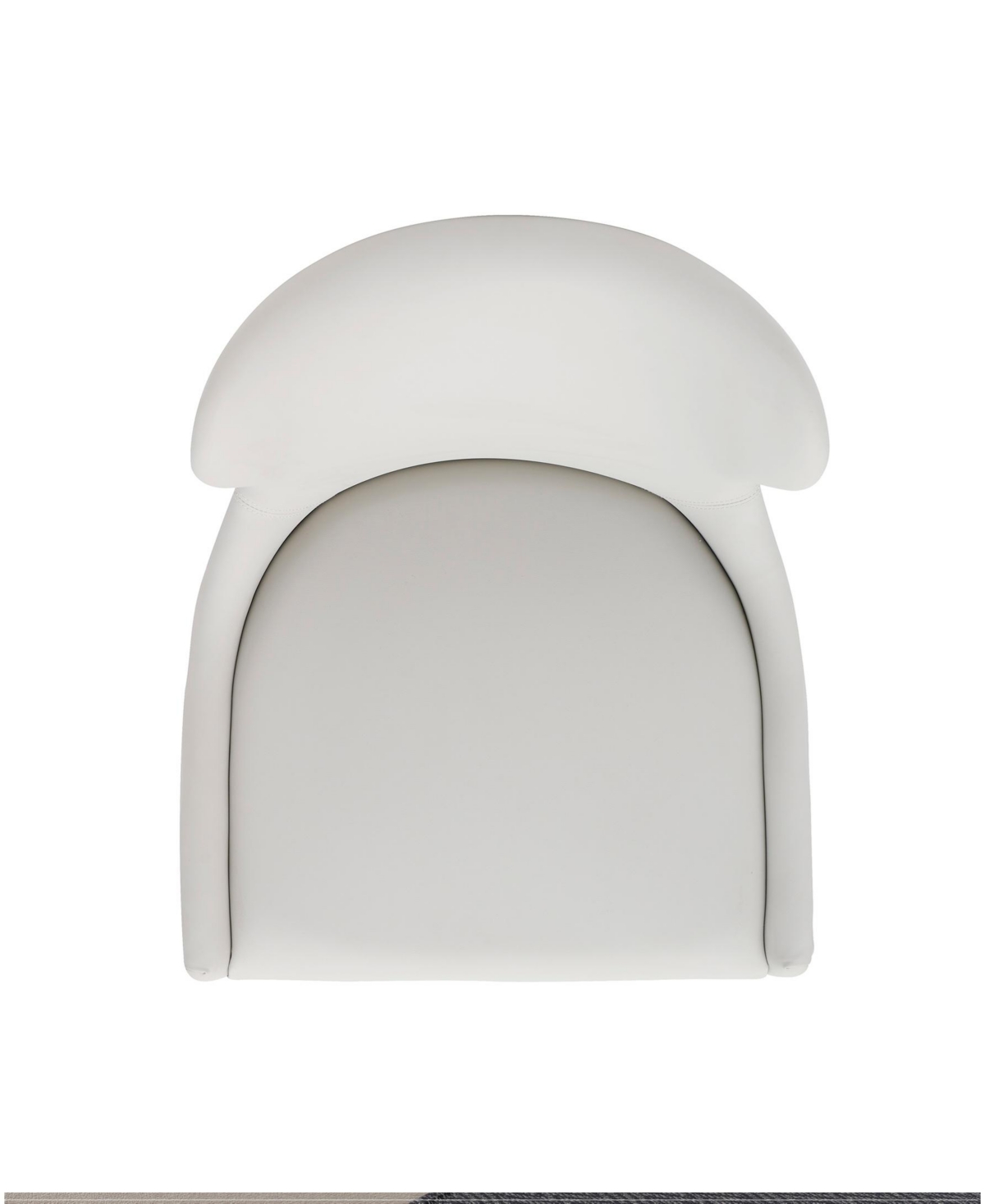 Manhattan Comfort Blair 40.9" Leatherette Upholstered Counter Stool In White