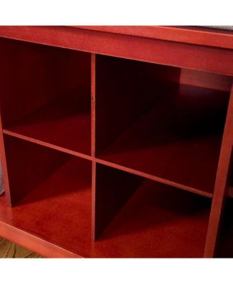 Solid Wood White Hall Tree 8 Pair Shoe Storage Bench 4 Bins and 6 Hooks White