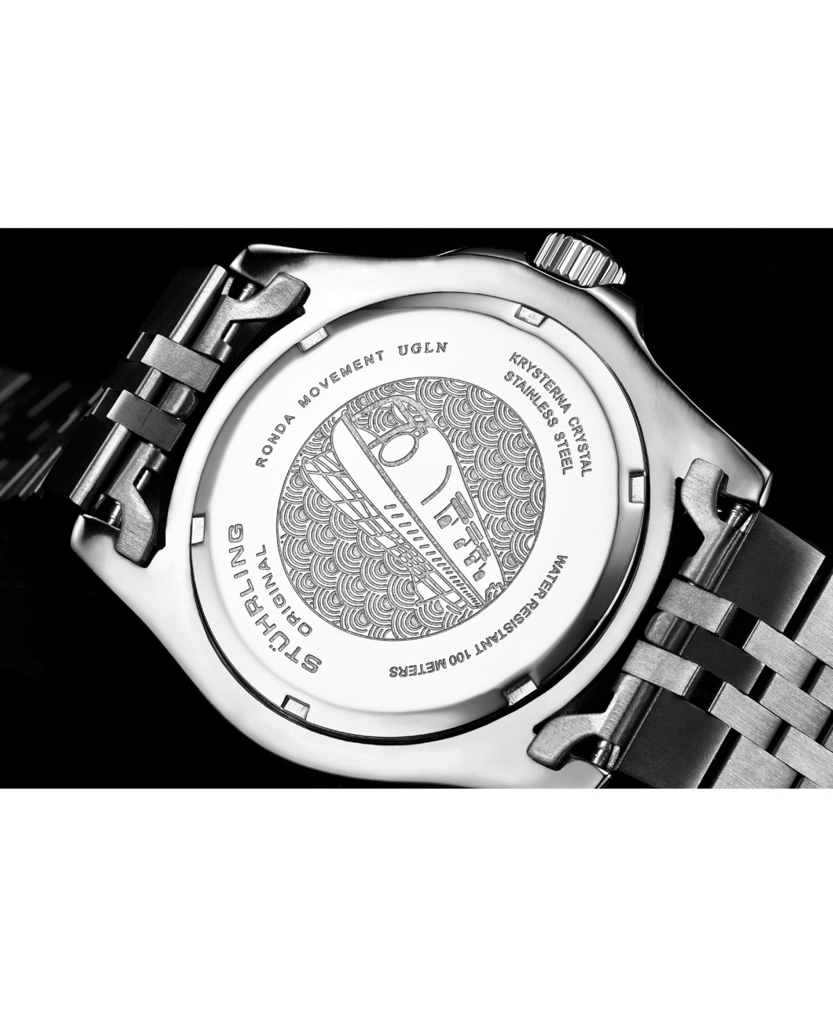 Мужские Stuhrling Meridian 3968 Men s GMT Diver Watch – Quartz Movement, 42mm Stainless Steel Case, Black Dial, Blue/Black Bezel — фото 1