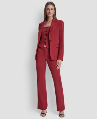 Petite One-Button Long Sleeve Jacket