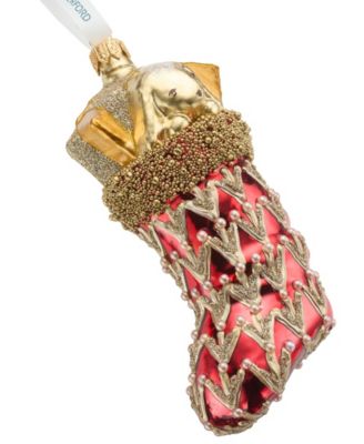 Holiday Heirlooms Red Filled Stocking Ornament