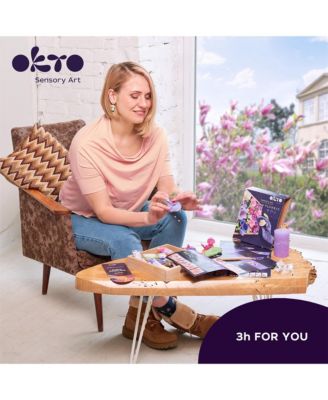 OKTO Air-Dry Clay 3D Painting Kit – Flowers Inspiration (8.3 x 8.3 in)