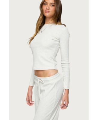 Women's Cicilia Long Sleeve Ribbed T Shirt