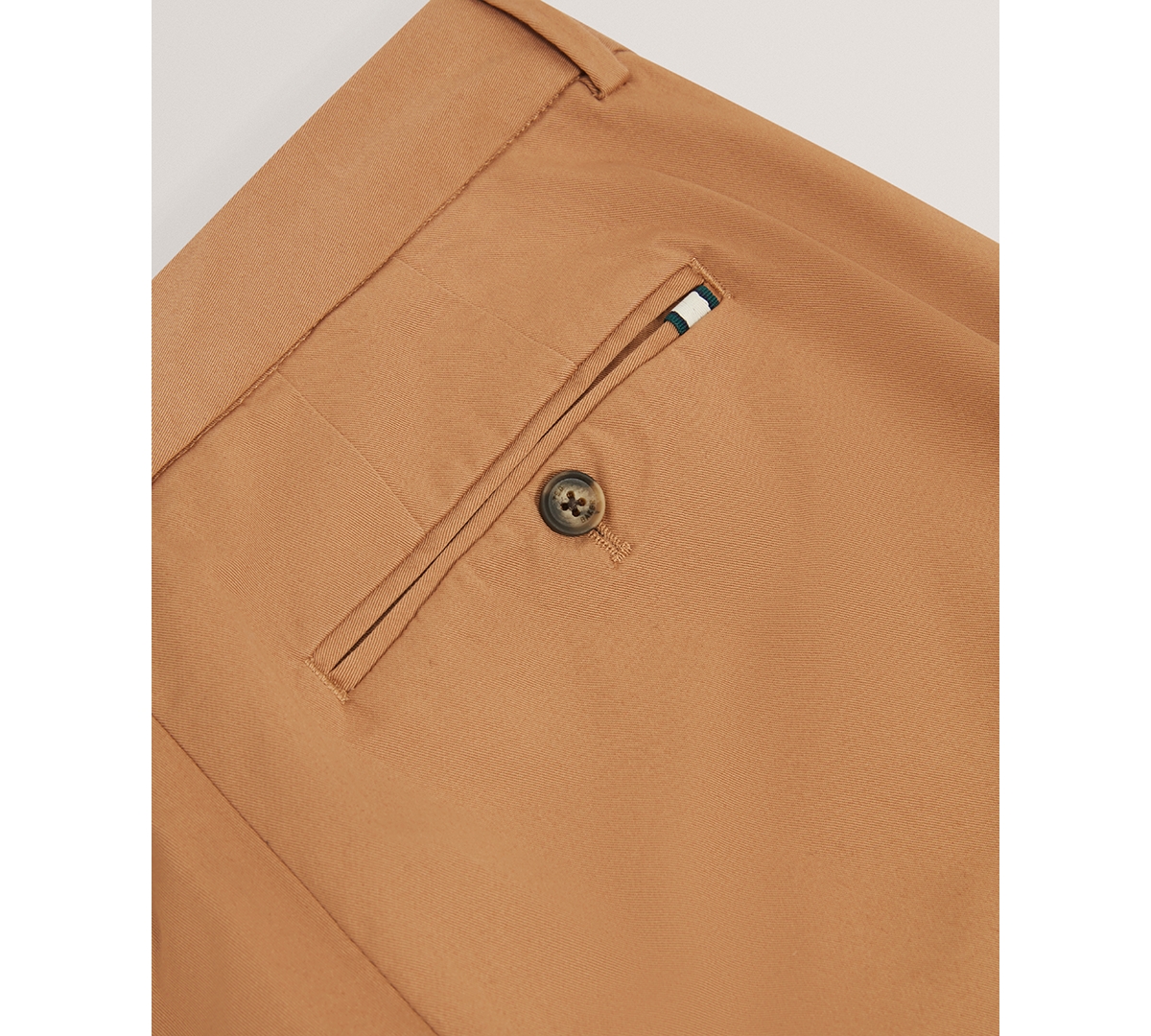 Ted Baker Howeton Slim Stretch Cotton Chino Pant In Brown