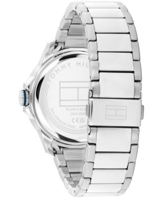 Men's Quartz Silver Tone Stainless Steel Bracelet Watch, 43mm