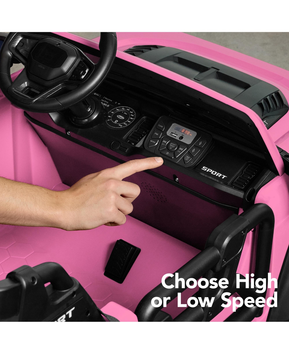 Best Choice Products Kids 24V 2-Seater Electric Ride-On Car Truck w/ Parent Control, Bluetooth, Led Lights