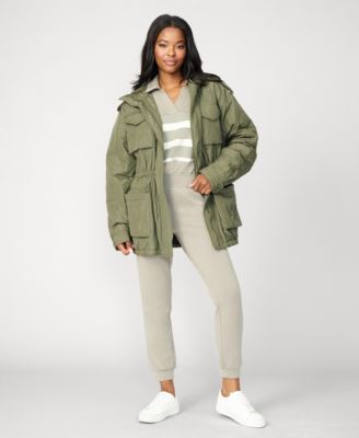 Women's Striped Polo & Jogger Lounge Set