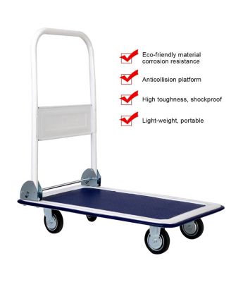 330lbs Platform Cart Dolly Foldable Push Hand Iron