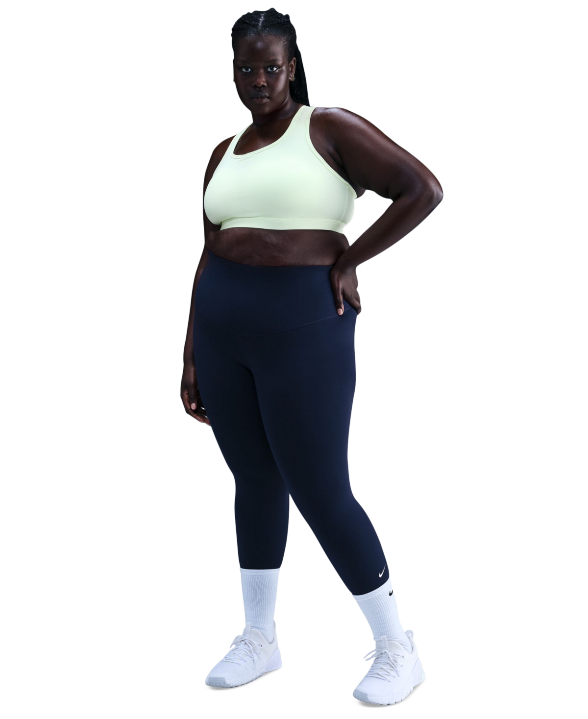 Nike Plus Size One High-rise Leggings In Multi