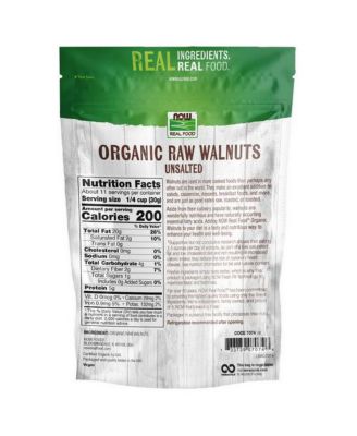 Certified Raw Walnuts ,12 oz