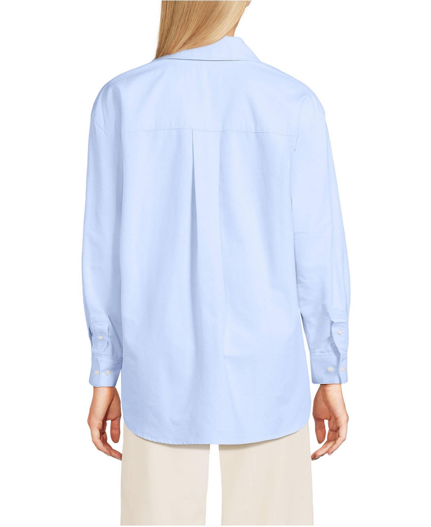 Women's Oversized Oxford Button Front Shirt