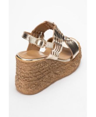Olien Leather Platform Espadrilles (Women)
