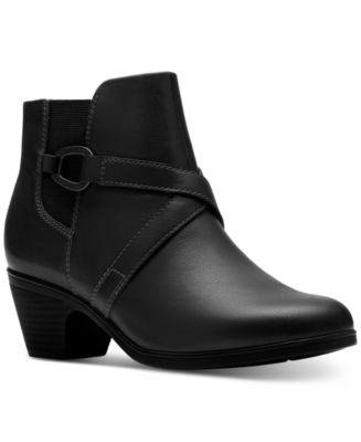 Clarks Collection Women's Emily2 Henley Wedge Booties - Macy's