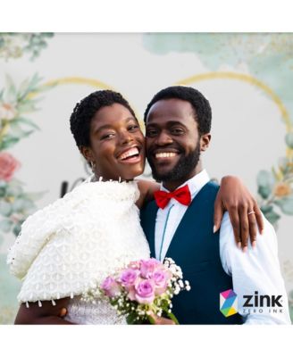 Wedding Photo Backdrop - Wrinkle-Free Photo Studio Backdrop with Just Married Text