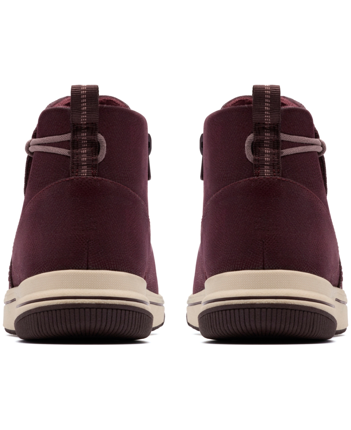 Clarks Cloudsteppers Women's Breeze Derby Wedge Booties In Burgundy