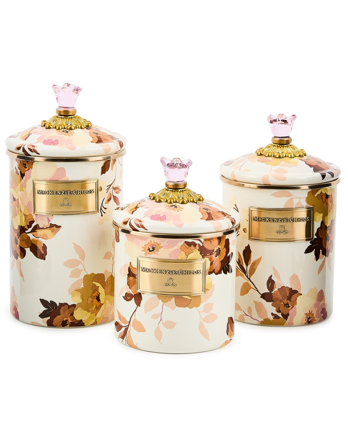 Mackenzie-childs Wild Rose Medium Canister In Multi