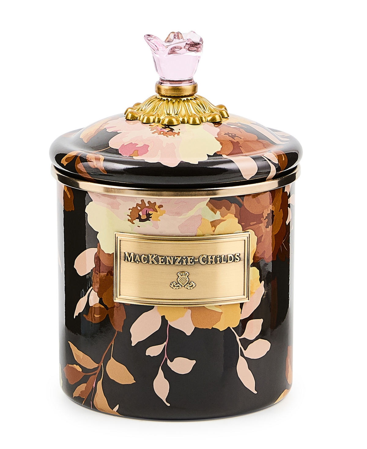 MacKenzie-Childs Wild Rose Small Canister