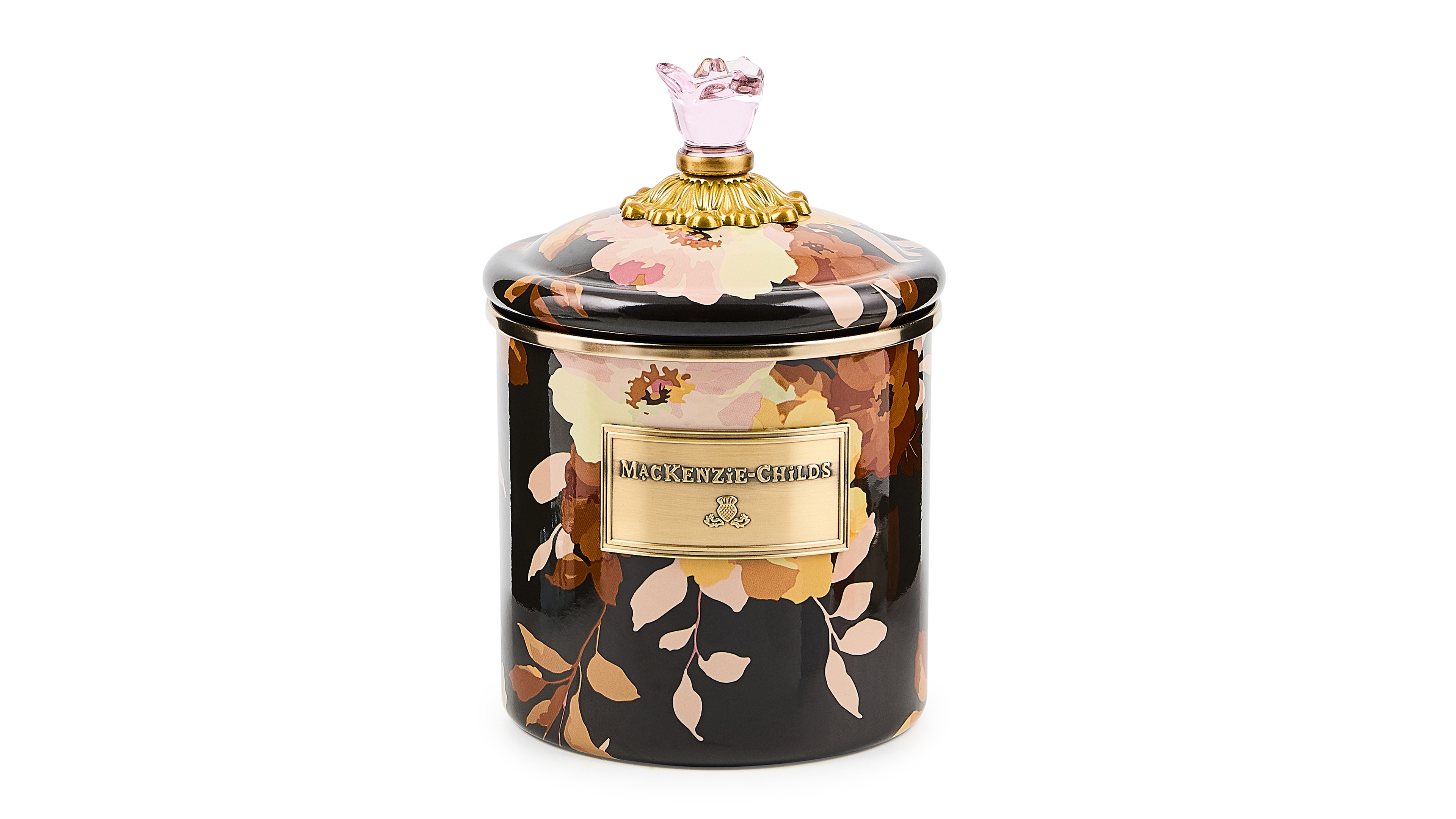 MacKenzie-Childs Wild Rose Small Canister