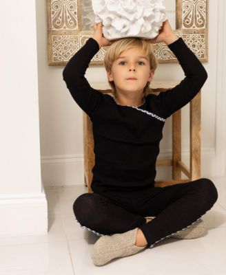 Big Boys Little/Big Bamboo Braided Trim Wrap Set