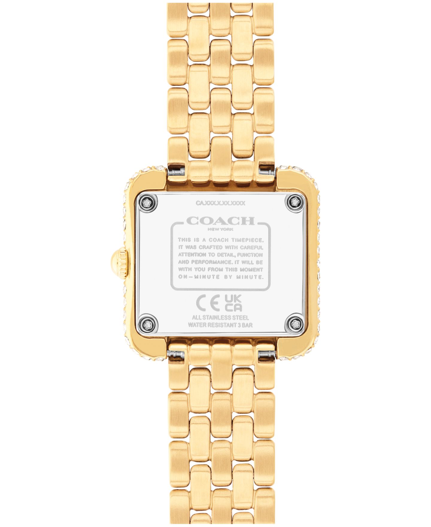 Женские часы COACH Cass Gold Tone Stainless Steel Bracelet Watch 24mm — фото 2