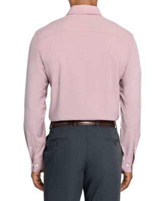 Men's Solid Performance Stretch Cooling Comfort Dress Shirt