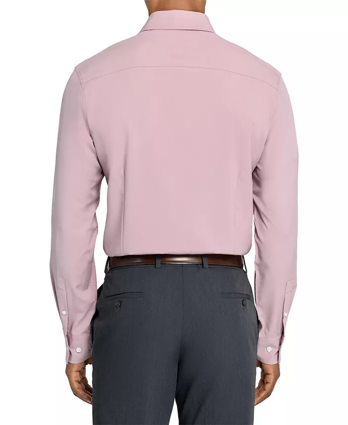 Men's Solid Performance Stretch Cooling Comfort Dress Shirt - thumbnail 5