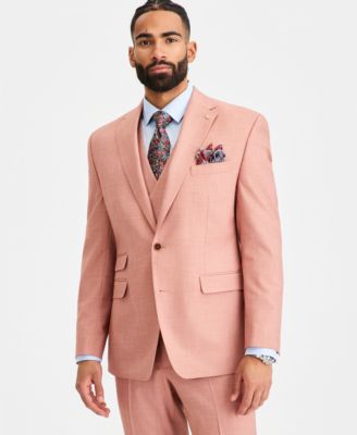 Men's Classic-Fit Rust Solid Suit Separates Jacket 