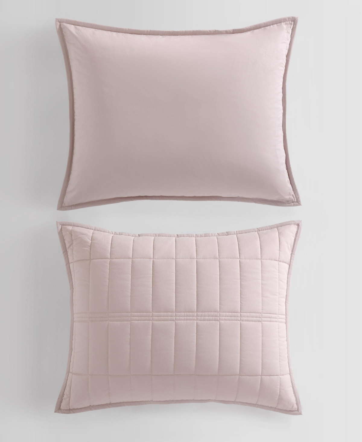 Calvin Klein Washed Percale Solid Cotton 3-pc. Quilt Set, Queen In Pink