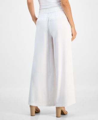 Petite High Rise Wide-Leg Pants, Macy's Exclusive 