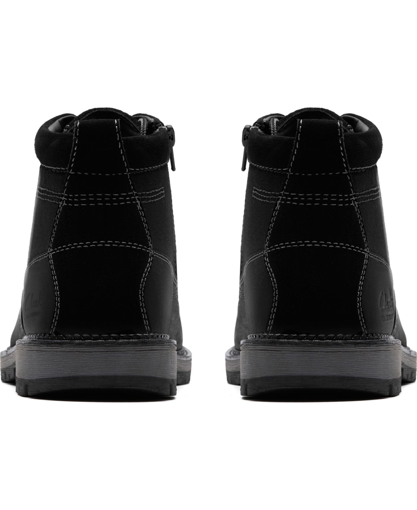 Мужские ботинки Clarks Collection Maplewalk Rise, цвет: Чёрный кожаный — фото 4