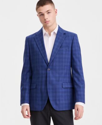 Men's Modern-Fit Plaid Blazer