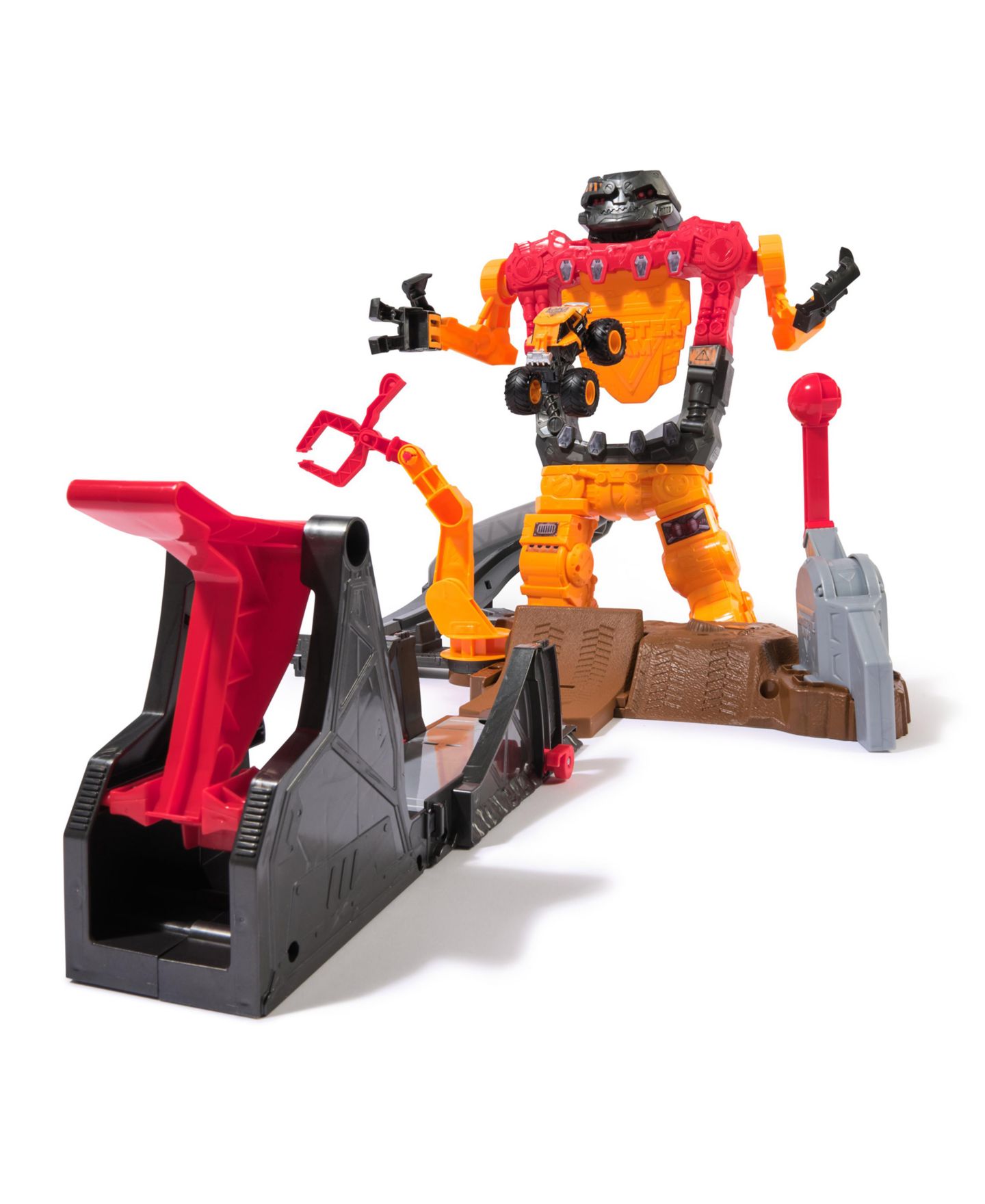 Детский игровой набор Monster Jam Smash & Bash 15-Inch Smash Bot Rebuildable Multi-Piece Playset, Ages 3+ — фото 2