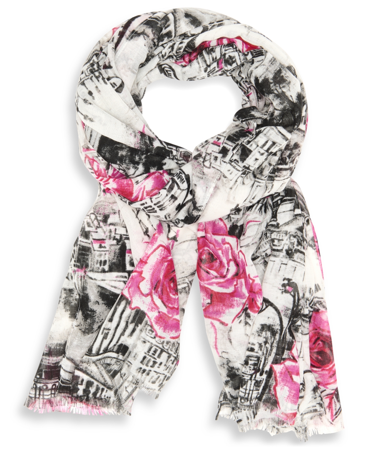 Karl Lagerfeld Paris Parisian Floral Neck Wrap