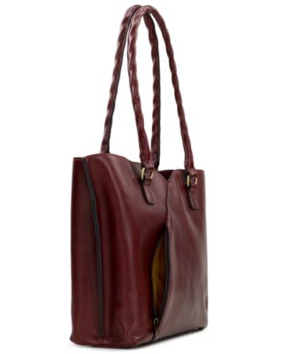 Marion Large Leather Crossbody Tote Bag