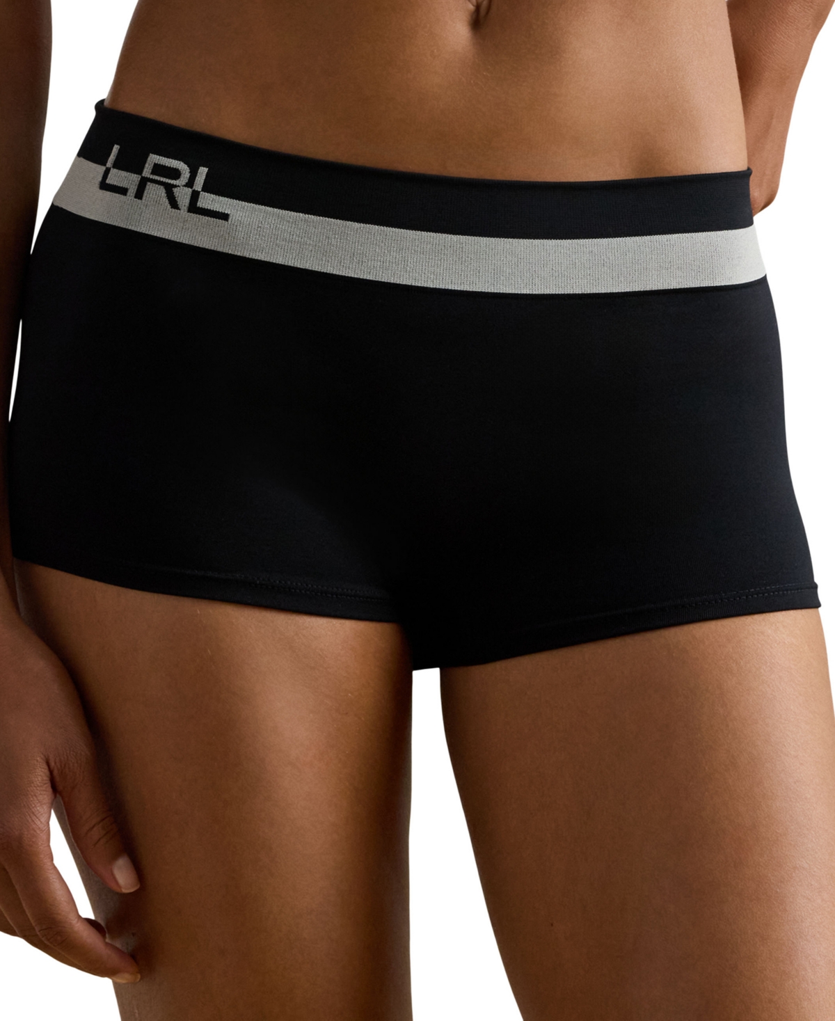 Ralph Lauren Women's Boyshort Panty In Black