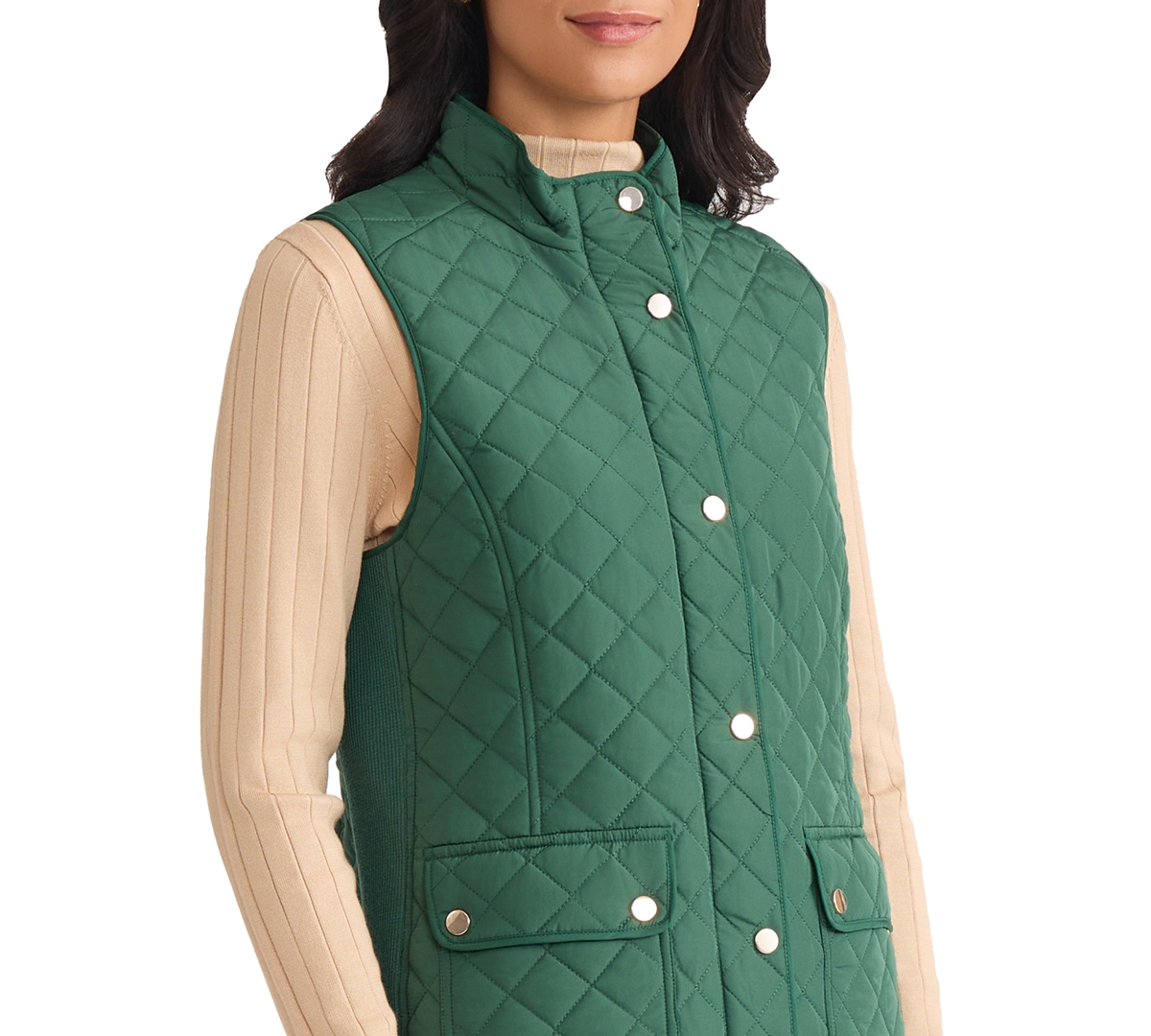 Jones New York Women's Patch Pocket Vest Jacket