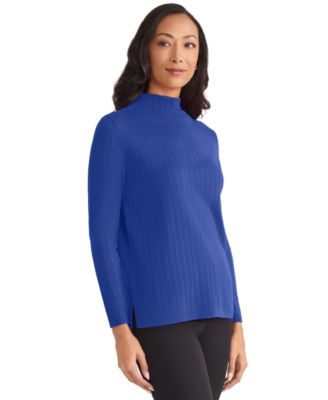 Women's Wide Rib Funnel Neck Sweater