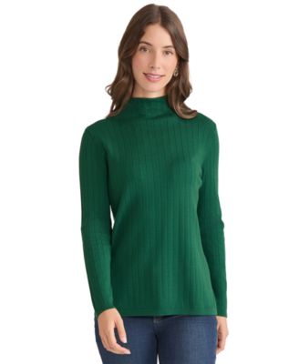 Women's Wide Rib Funnel Neck Sweater