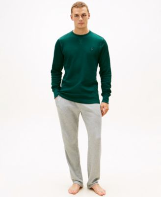 Men's Waffle-Knit Long-Sleeve Crewneck Thermal Top