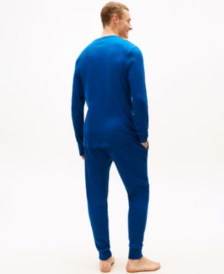 Men's Ribbed Long-Sleeve Pajama Shirt