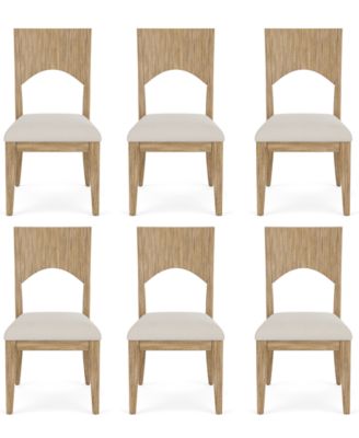 6-Pc. Rubberwood Frandlyn Side Chair Set